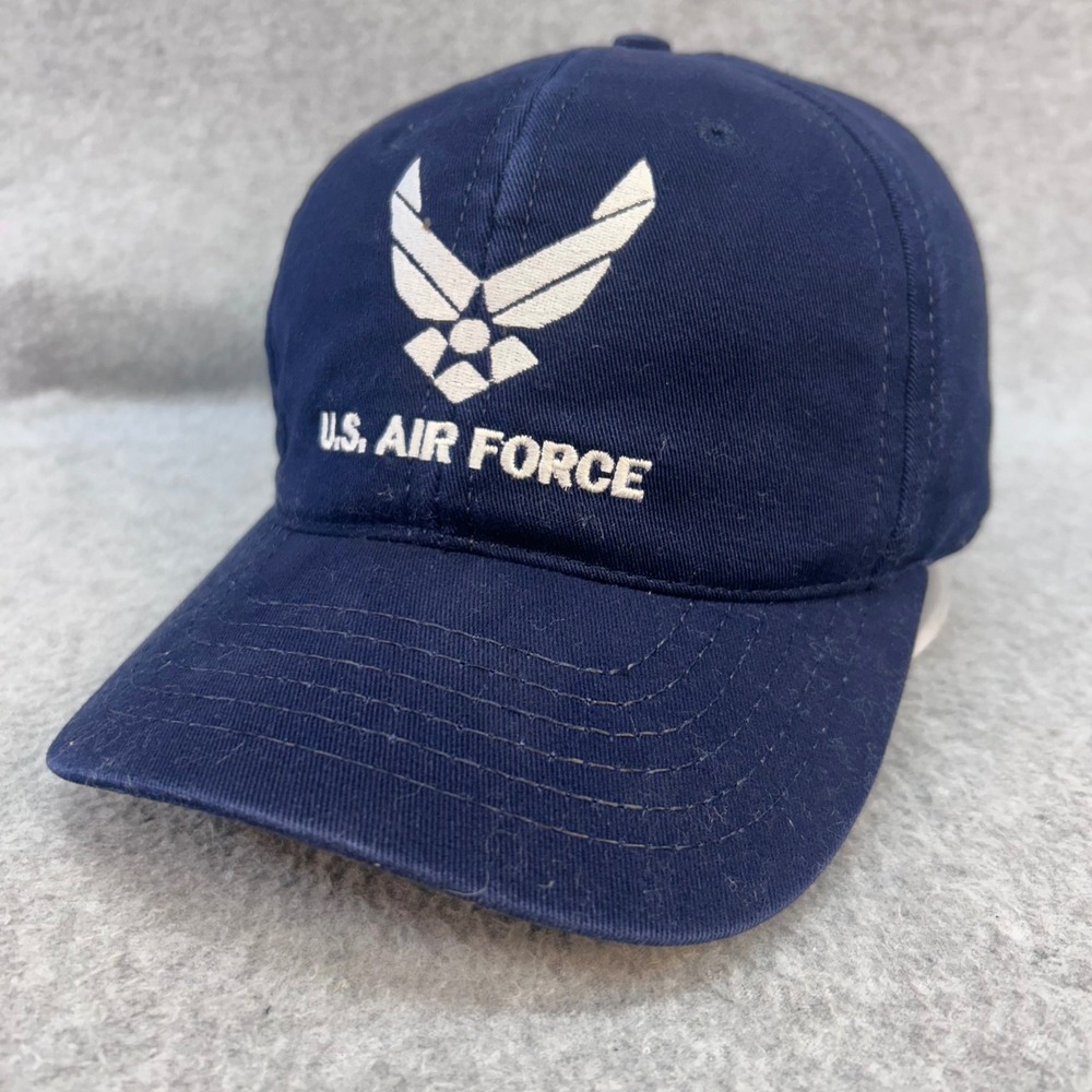 US Air Force Logo Mens Navy Blue Unbranded Hat Stretch Fit One Size